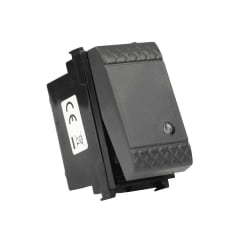 Modulo Interruptor 9/12 16A 250V Gris Oscuro Evolution Scame