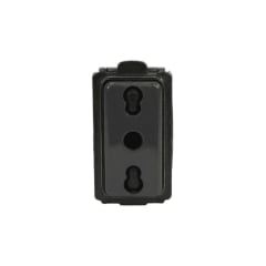 Modulo Enchufe 2P+T 10/16A Negro - Scame (Alternativo Magic)