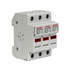 Portafusible 3P 10x38mm 3x32A, 500V S/Fusible - CNC