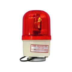 Baliza Roja Giratoria con Sirena e Imantada 12Vac LTD-1101J - CNC