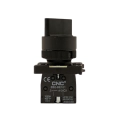 Selector 2 Posiciones Con Retorno 10A 1NO + 1NC 22MM - CNC