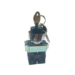 Selector Metálico 2 Posiciones Con LLave 10A 1NO + 1NC 22MM CNC