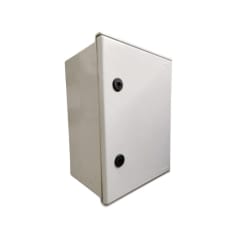 Gabinete Tablero de Poliéster 400x300x200mm 1 Puerta + Placa Montaje IP65