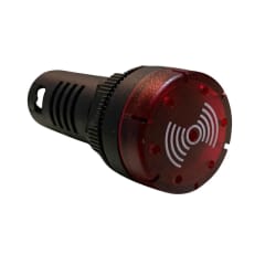 Luz Piloto Led Rojo Alarma Sonora 220VAC 22mm
