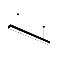 Lámpara Led Lineal Colgante Negra 48W 6500K V-LCL-2048 - Vellmax