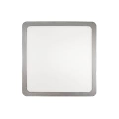 Plafon Sobrep. Cuadrado Borde Plata 24W, 285X285X24MM, 6500K, 2160LM - AVC