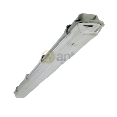 Canoa Estanco para Doble Tubos Led 2X36W Transparente 120cm/ Sin tubo - Want