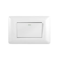 Interruptor Simple Emb. 9/12 Teclon 10A 250V Blanco - Want