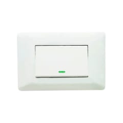 Interruptor Simple Emb. 9/24 Teclon 10A 250V Blanco - Want