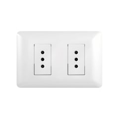 Enchufe Doble Emb. 10A 250V Blanco - Want