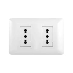 Enchufe Doble Emb. 10/16A 250V Blanco - Want