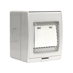 Hidrobox Interperie con Interruptor Doble 9/15 10A 250V IP55 Want