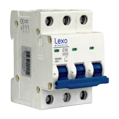 Int. Automatico Lexo 3x10A 6KA Curva C