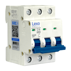 Int. Automatico Lexo 3x16A 6KA Curva C