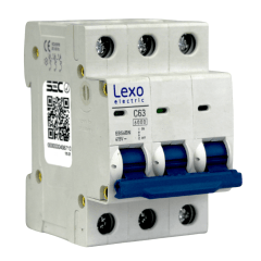 Int. Automatico Lexo 3x63A 6KA Curva C