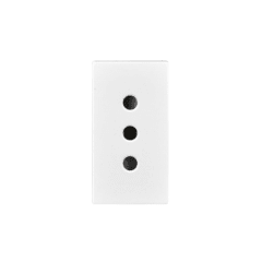 Modulo Enchufe 2P+T 10A 250V Blanco - Lexo