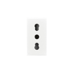 Modulo Enchufe 2P+T 10/16A 250V Blanco - Lexo