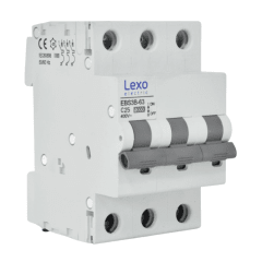 Int. Automatico Lexo 3x25A 10KA Curva C