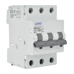 Int. Automatico Lexo 3x40A 10KA Curva C