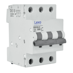 Int. Automatico Lexo 3x63A 10KA Curva C