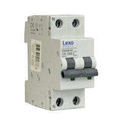 Int. Automatico Lexo Omnipolar 2x20A 10KA Curva C