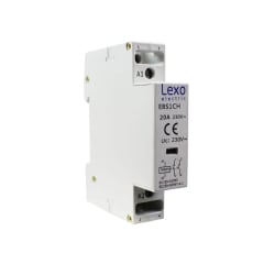 Contactor Modular 20A 2NO Bobina 220V Lexo