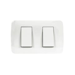Interruptor Doble Emb. 915 10A 250V Blanco - Lexo