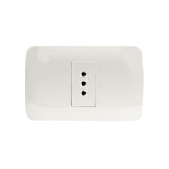 Enchufe Simple Emb. 10A 250V Blanco - Lexo