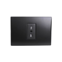 Enchufe Simple Emb. 10/16A 250V Negro Linea Andes Lexo