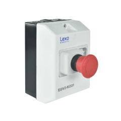 Caja para Guardamotor con Parada de Emergencia y Luz Piloto - Lexo