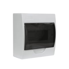 Tablero Plastico 8 Mod. Sobrep. Libre Halog. Tapa Humo - Lexo