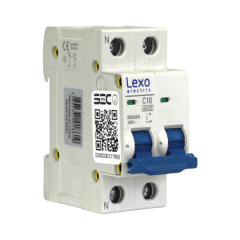 Int. Automatico Lexo Omnipolar 2x10A 6KA Curva C