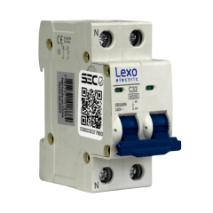 Int. Automatico Lexo Omnipolar 2x32A 6KA Curva C
