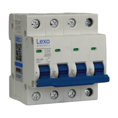 Int. Automatico Lexo 4x20A 6KA Curva C