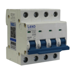 Int. Automatico Lexo 4x32A 6KA Curva C