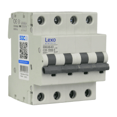 Int. Automatico Lexo 4x25A 10KA Curva C