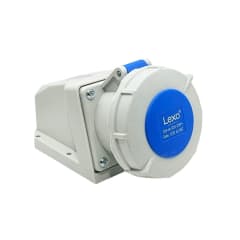Enchufe Ind. Hembra Sobrepuesta 2P+T 32A 220V IP67 - Lexo