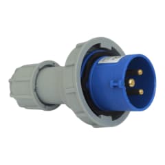 Enchufe Ind. Macho Volante 2P+T 16A 220V IP67 - Lexo