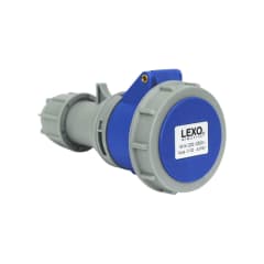 Enchufe Ind. Hembra Volante 2P+T 16A 220V IP67 - Lexo