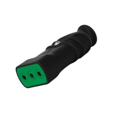 Enchufe Hembra Volante 2P+T 10A 250V Dom. Negro - Fanton