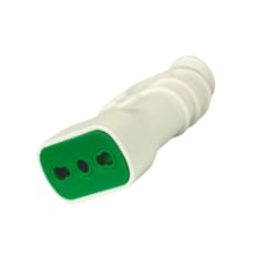 Enchufe Hembra Volante 2P+T 10/16A 250V Dom. Blanco - Fanton