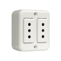 Enchufe Doble Sobrepuesto 10A - Stanford