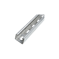 Riel Unistrut 41X41 1,2MM Tira de 3 Mts Zincado Ranurado