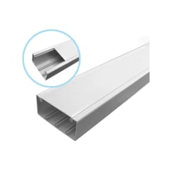 Canaleta PVC Blanca DLP 100X50MM X 2MTS Con Tapa