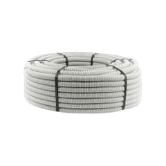 Tuberia Flexible Libre Halogeno 32mm Gris Rollo de 25 Mts