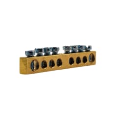Barra Repartidora Sin Aislación 8 Conexiones (2x16mm+6x10mm) 80A
