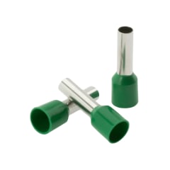 Ferrule 6MM (10 AWG) Verde (100un)