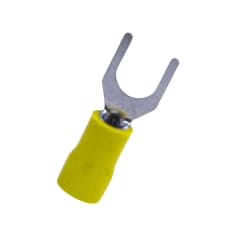 Terminal Horquilla 12-10 AWG Amarillo M6 (100un)