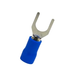 Terminal Horquilla 16-14 AWG Azul M4 (100un)