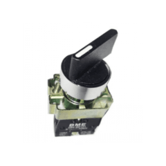 Selector 2 Posiciones 10A 1NO 22MM Base Metalica Maneta Larga